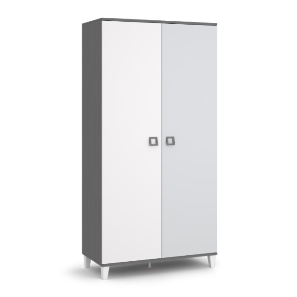 VECTRA Шкаф 2-х дверный Ш2 (СЕРЫЙ ШПОН, СВЕТЛО-СЕРЫЙ / БЕЛЫЙ) VECTRA Шкаф 2-х дверный Ш2 (СЕРЫЙ ШПОН, СВЕТЛО-СЕРЫЙ / БЕЛЫЙ)