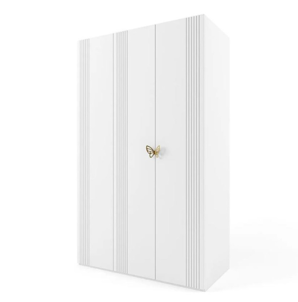МИШЕЛЬ Шкаф 3х створчатый (БЕЛЫЙ, Бабочка) МИШЕЛЬ Шкаф 3х створчатый (БЕЛЫЙ, Бабочка)