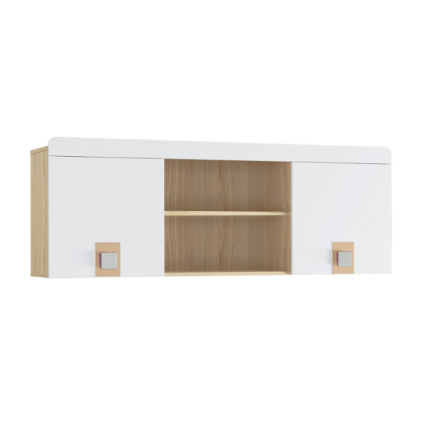 СТИЛЬ № 7.3 Полка навесная (Туя Светлая, Белый глянец/Кофе с молоком)