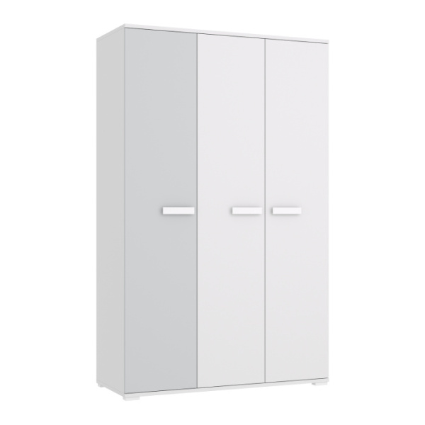 MONO Шкаф 3-х дверный Ш3 (Белый, СВЕТЛО-СЕРЫЙ / БЕЛЫЙ) MONO Шкаф 3-х дверный Ш3 (Белый, СВЕТЛО-СЕРЫЙ / БЕЛЫЙ)