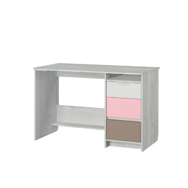 ЗЕФИР № 17.2 Стол письменный (ДУБ ЭЛЬЗА, Розовый, Универсальная)