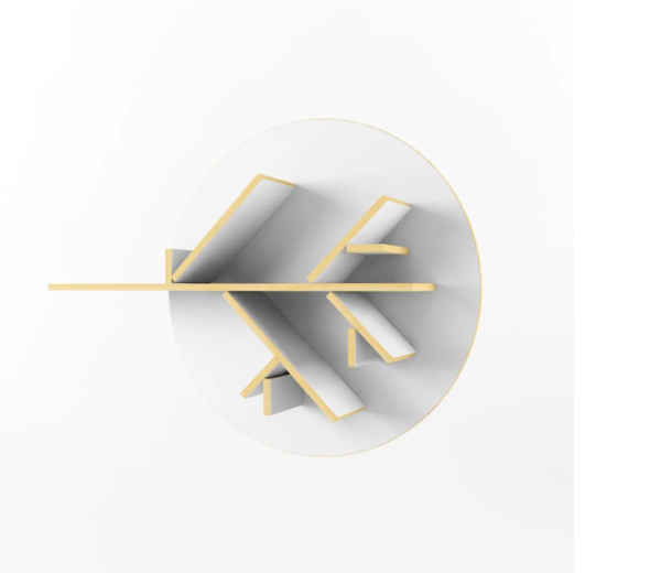 РОБИН ЛАЙТ Полка ветка (Цвет фасадов Клен/Белый)