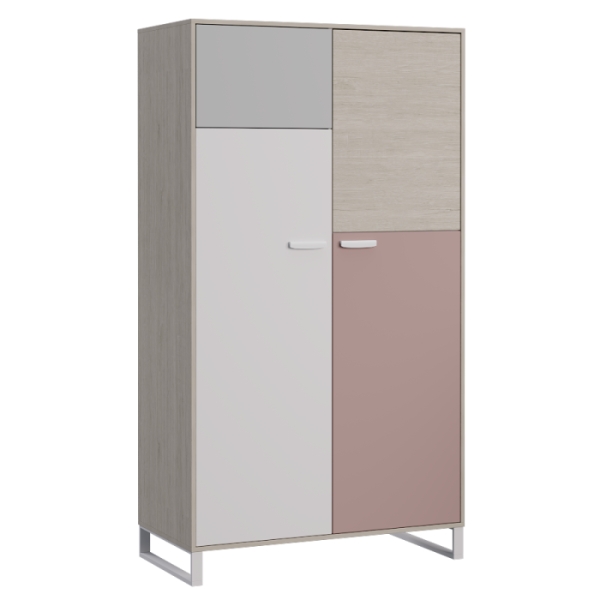 LIBERTI  Шкаф Ш2 (ДУБ ЭЛЬЗА, ДУБ ЭЛЬЗА / ПЕПЕЛЬНАЯ РОЗА / СВЕТЛО-СЕРЫЙ / БЕЛЫЙ)