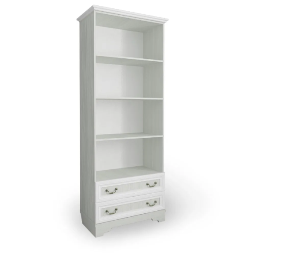 КЛАССИКА Стеллаж широкий (Рамух белый) КЛАССИКА Стеллаж широкий (Рамух белый)