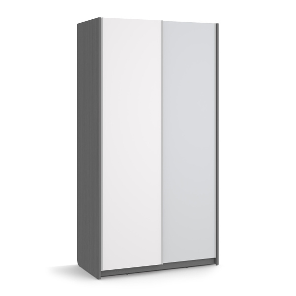 VECTRA Шкаф-купе (СЕРЫЙ ШПОН, СВЕТЛО-СЕРЫЙ / БЕЛЫЙ) VECTRA Шкаф-купе (СЕРЫЙ ШПОН, СВЕТЛО-СЕРЫЙ / БЕЛЫЙ)