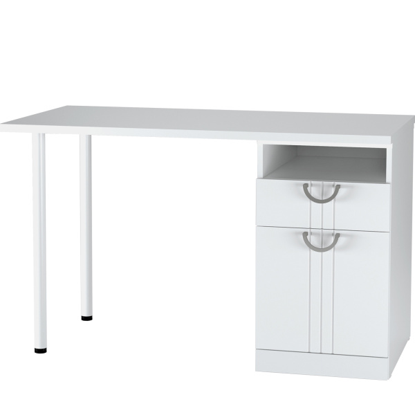 САНТИ №17 Стол компьютерный (Белое сияние)