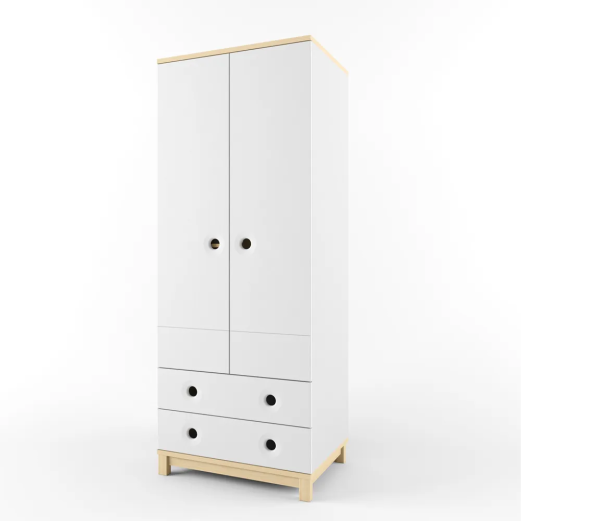 РОБИН ЛАЙТ Шкаф 2-х створчатый (Цвет фасадов Клен/Белый) РОБИН ЛАЙТ Шкаф 2-х створчатый (Цвет фасадов Клен/Белый)