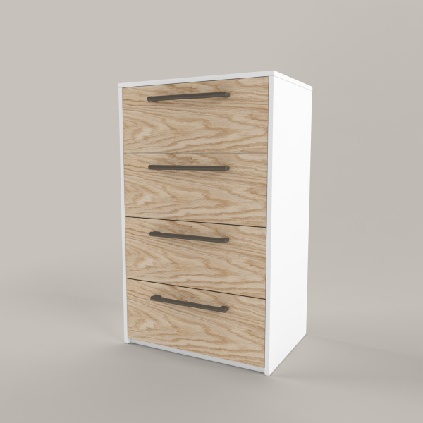 ТУРИ Комод высокий (БЕЛЫЙ, ГРАФИТ) ТУРИ Комод высокий (БЕЛЫЙ, ГРАФИТ)