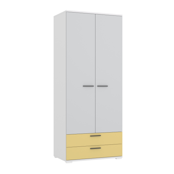 LAMBO Шкаф Ш2.М (Белый, БЕЛЫЙ / СВЕТЛО-СЕРЫЙ / САН ЛЕОН) LAMBO Шкаф Ш2.М (Белый, БЕЛЫЙ / СВЕТЛО-СЕРЫЙ / САН ЛЕОН)